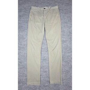 Hiroshi KATO Pants Axe Slim Chino Men's 31 x 29 Sage Green Stretch USA*